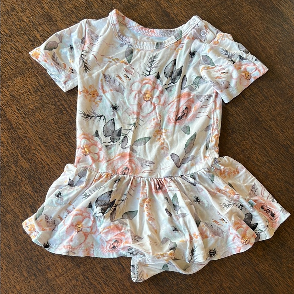 Floral Twirl Bodysuit Romper